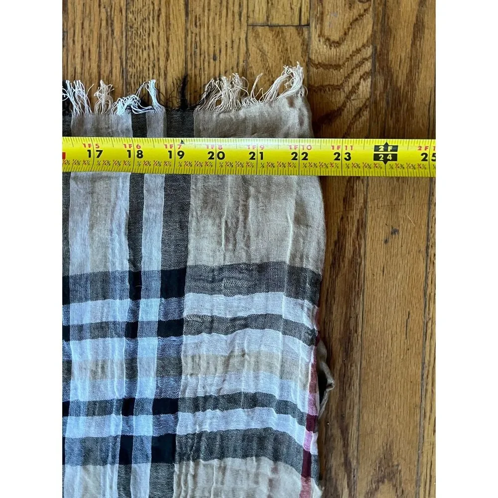 LORD & TAYLOR Multicolor Nova Check Neck Scarf   Women's One Size